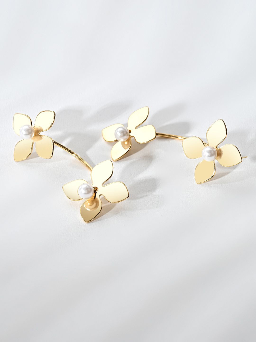 

Kazo Gold Plated Floral Drop Earrings