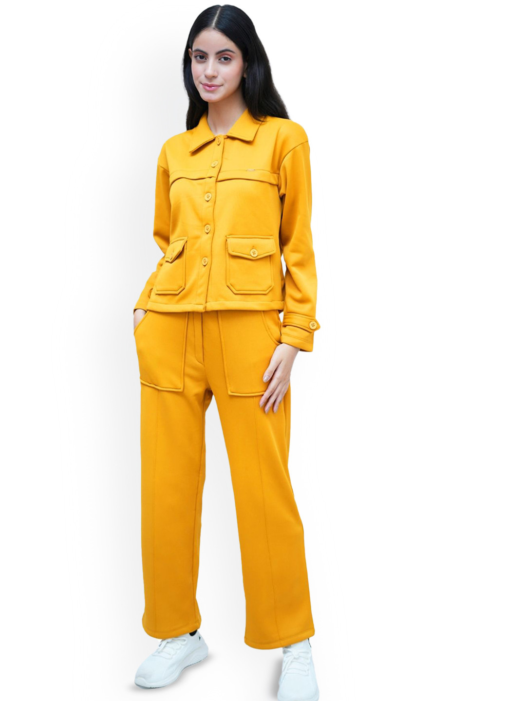 

PUREMIST Long Sleeves Shirt With Trouser, Yellow