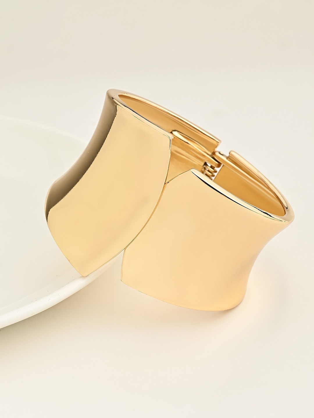 

Kazo Gold-Plated Dramatic Chunky Bangle-Style Bracelet