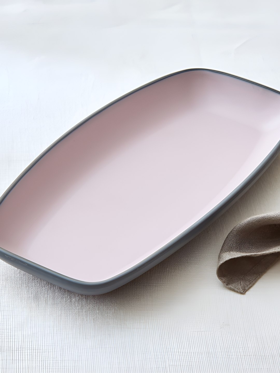 

Home Centre Purple 2024 Melamine 1 Pieces Highlighted with 24k Gold Print Serving Tray