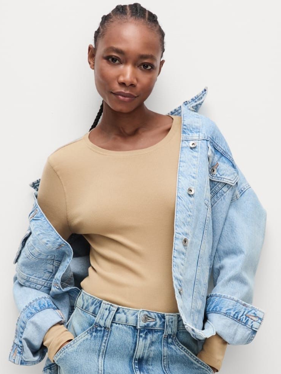 

Marks & Spencer Cotton Top, Beige