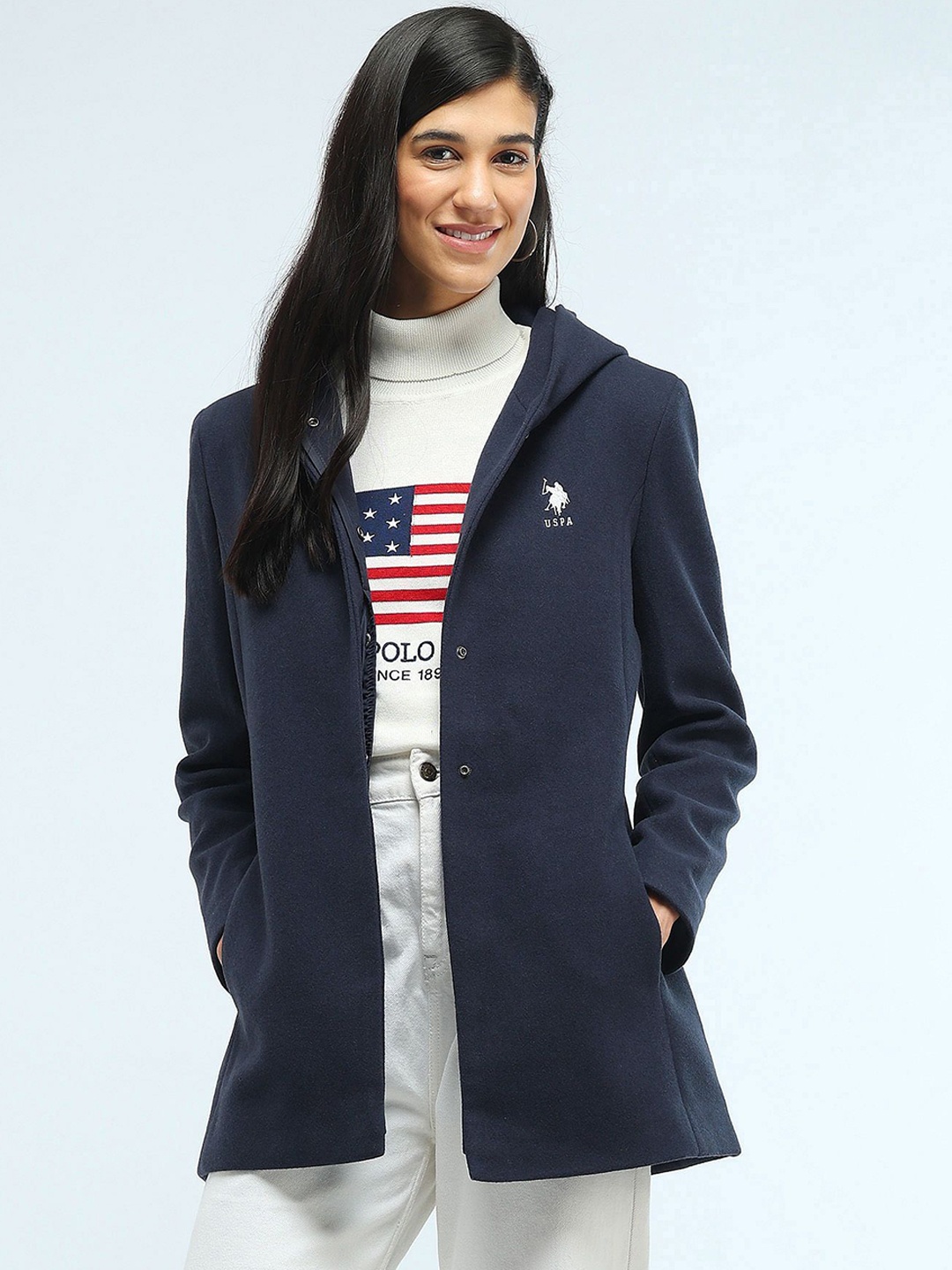 

U.S. Polo Assn. Women Women Bomber Jacket, Blue