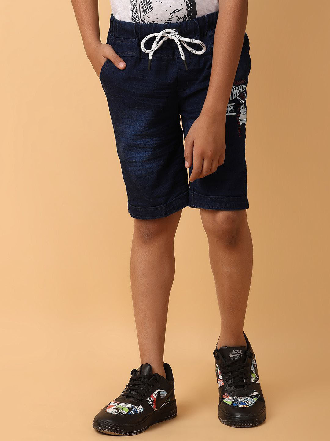 

V-Mart Boys Denim Shorts, Blue