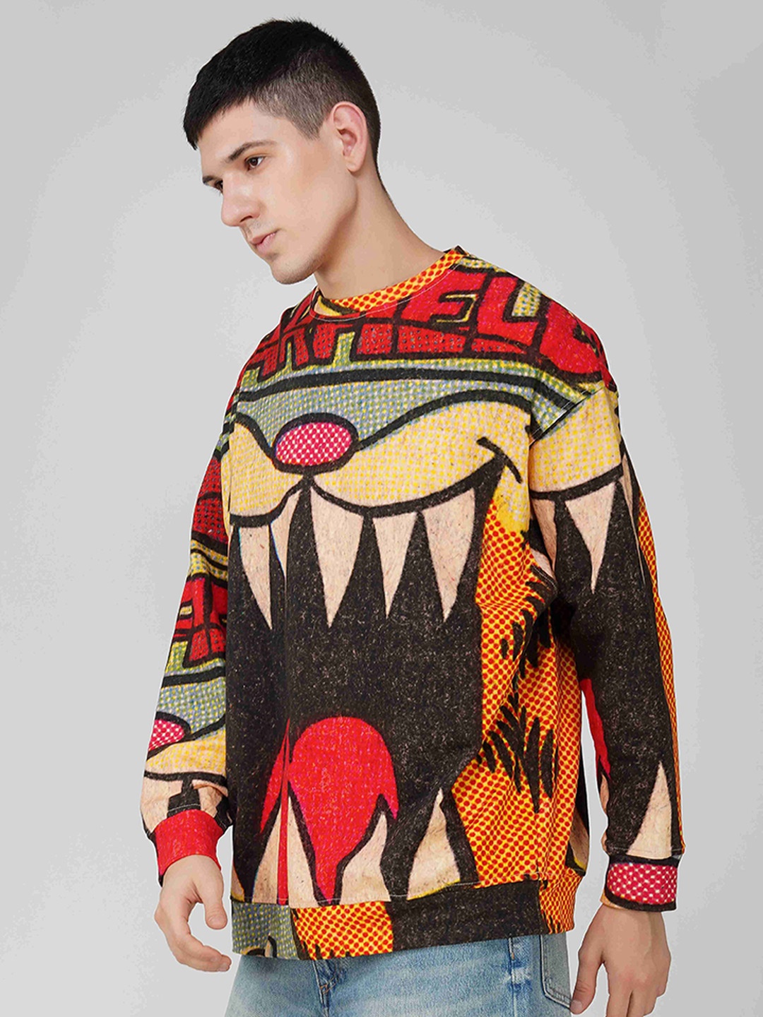 

THE CLOTHING FACTORY Men Printed Sweatshirt, Multi