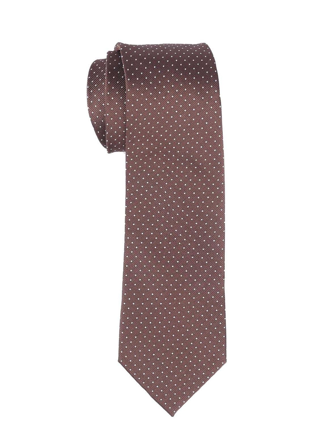 

The Tie Hub Men Printed Broad Tie, Brown