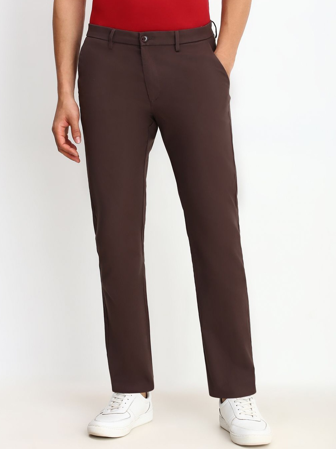 

Allen Solly Men Trousers, Brown