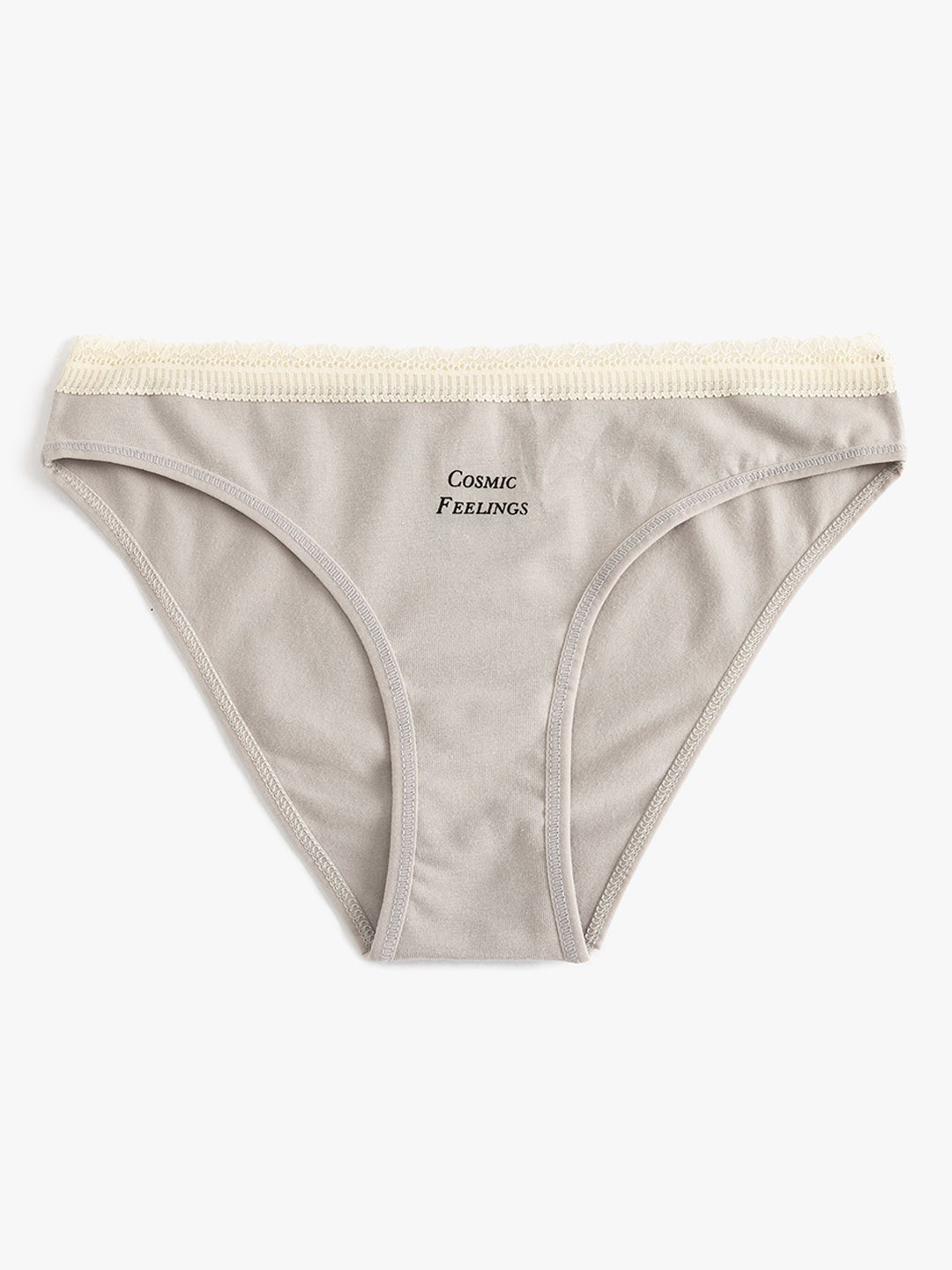 

Koton Mid-Rise Seamless Basic Briefs 8684287513594, Grey