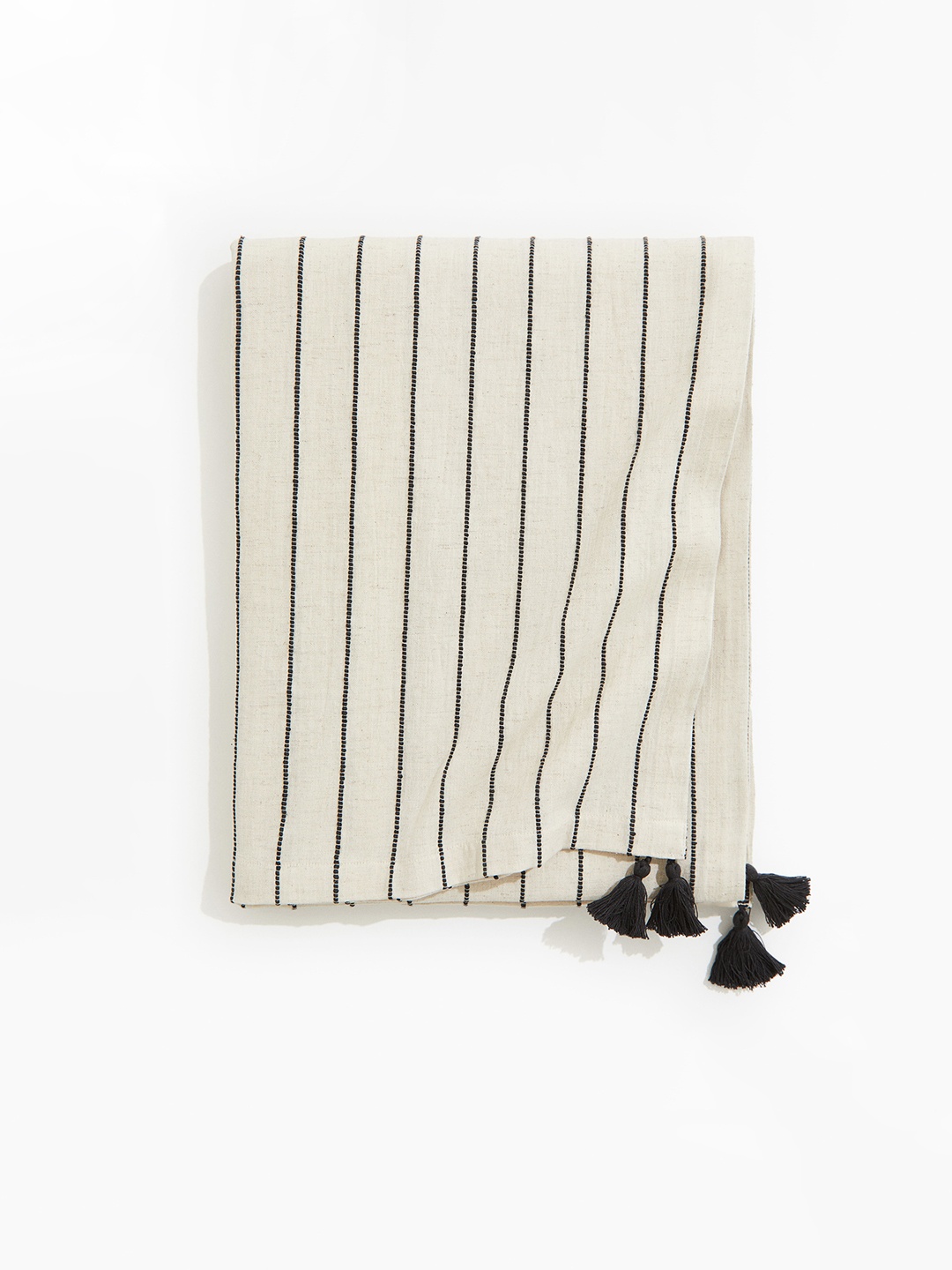 

H&M Beige Patterned Cotton Tablecloth