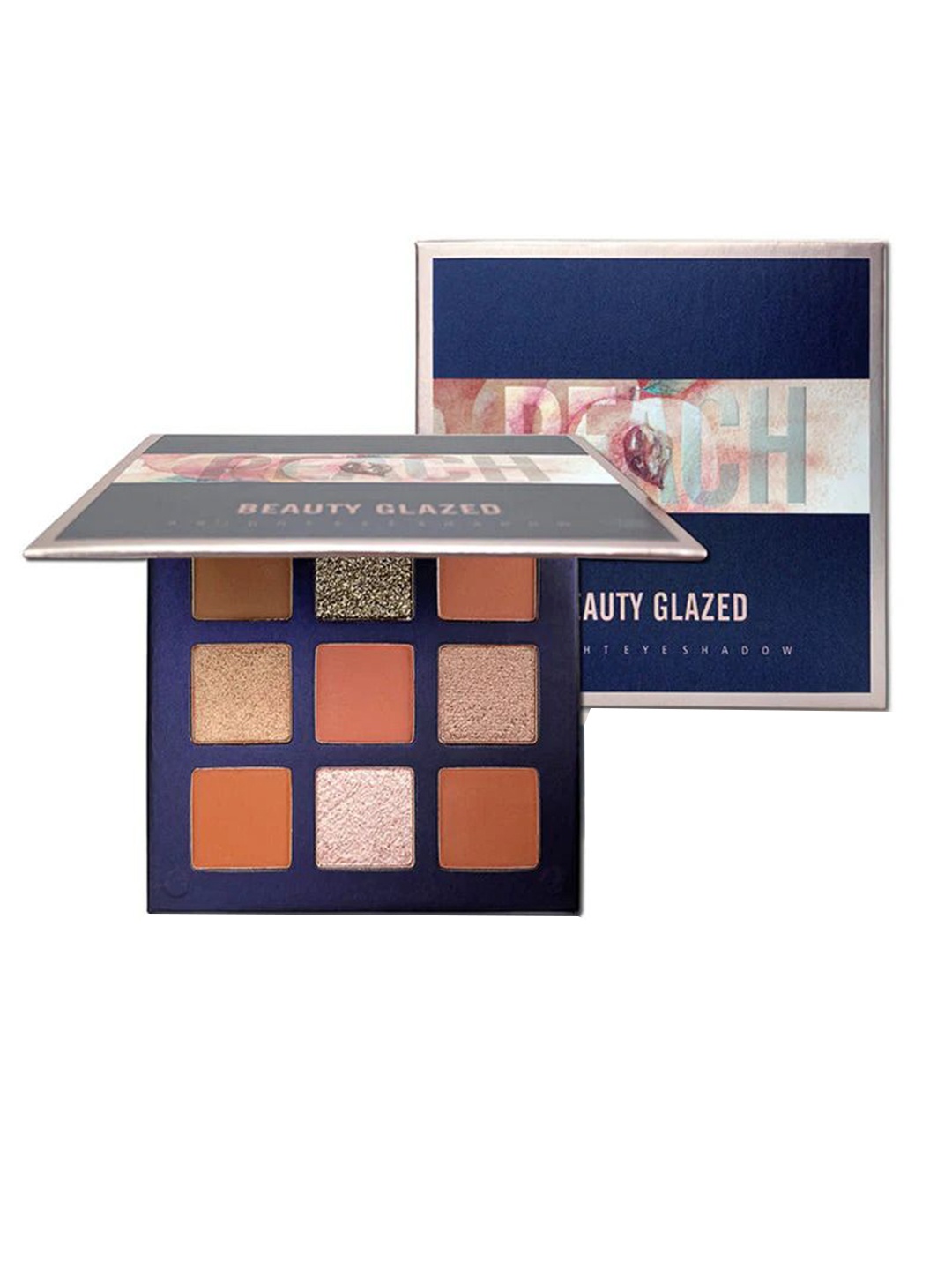 

BEAUTY GLAZED 9 Color Eyeshadow Pallette - 52 gm - Peach, Multi