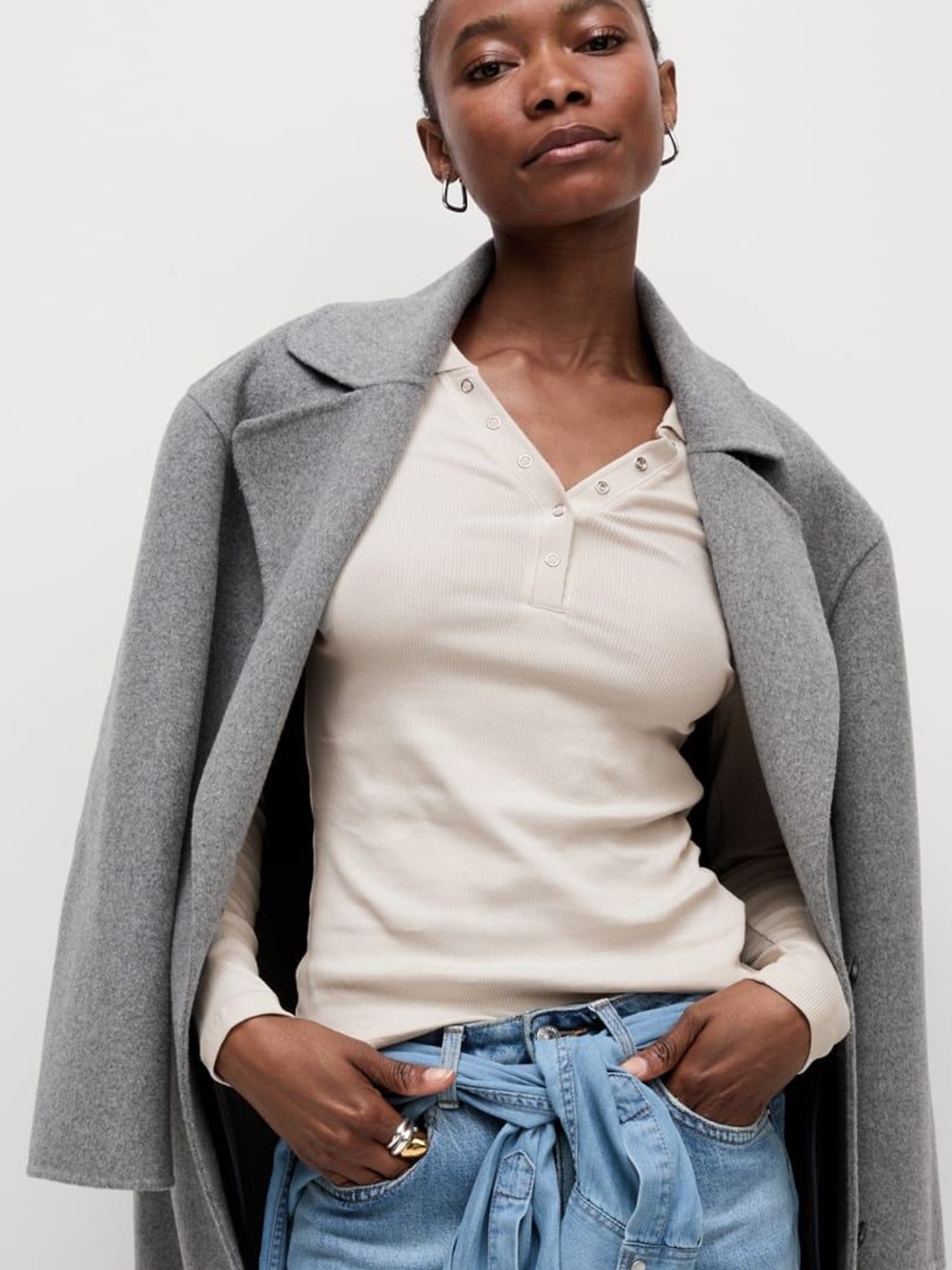 

Marks & Spencer Cotton Top, Beige