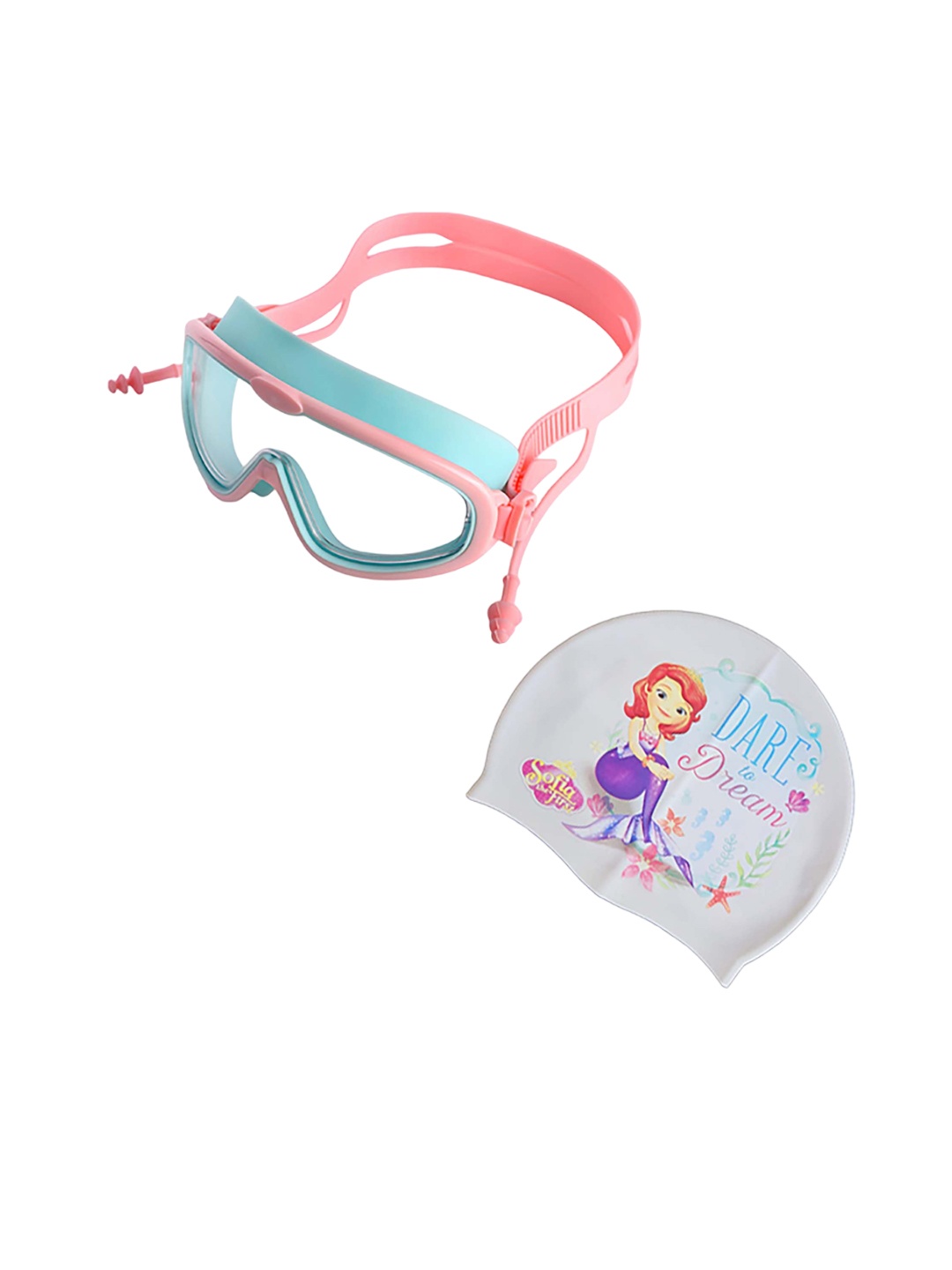 

lil PLANET Kids Swimming Goggles & Hat Combo, Pink