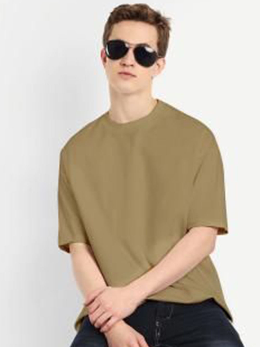 

BLURR Unisex Pure Cotton Pockets T-shirt, Brown