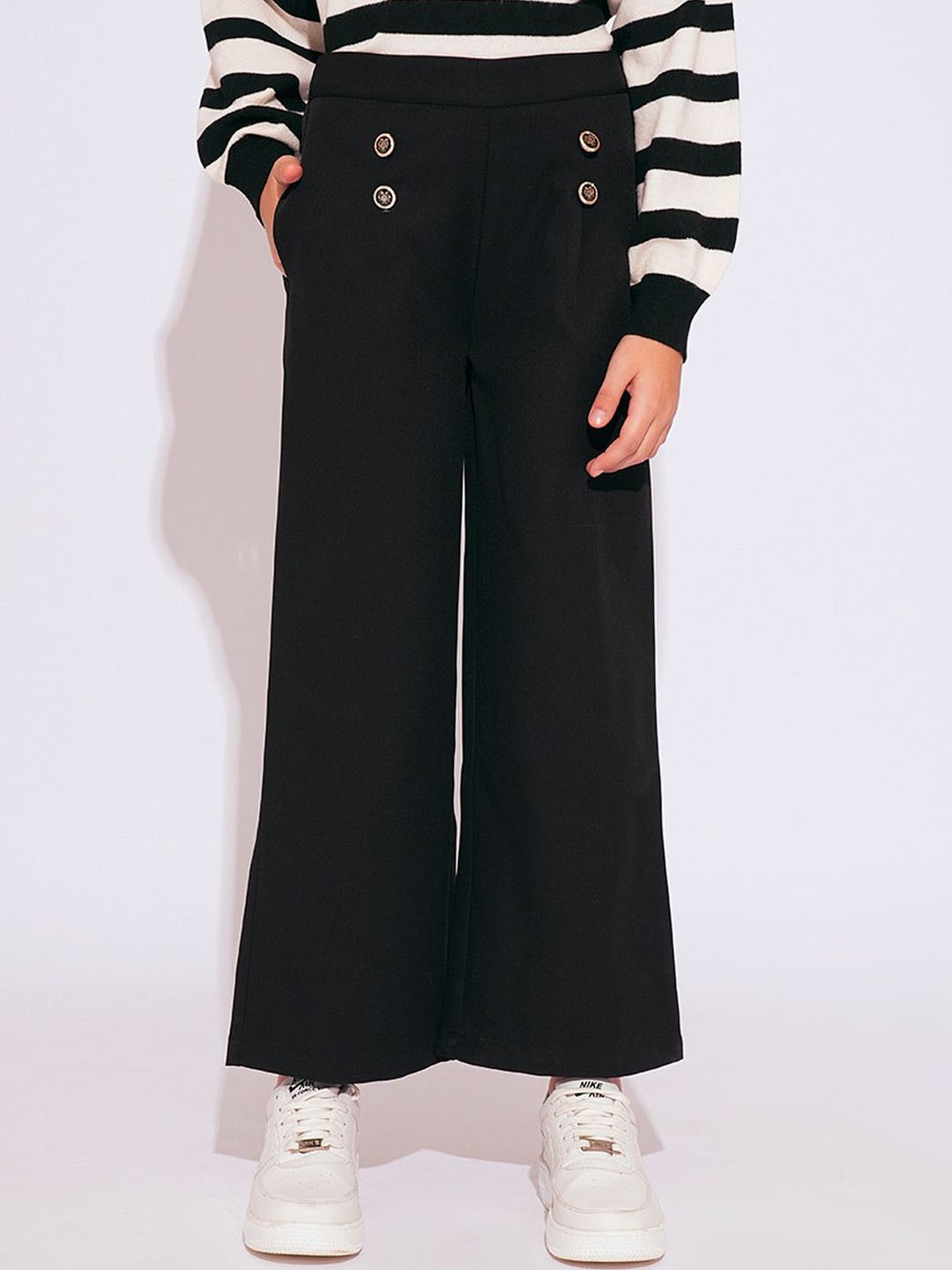 

Vero Moda Girls Straight Fit Trousers, Black