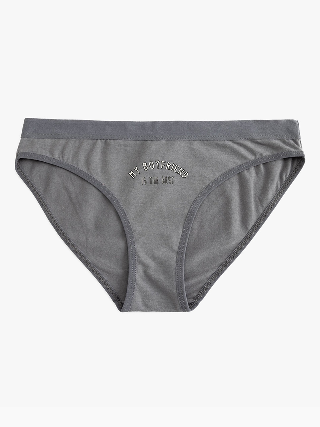 

Koton Mid Rise Basic Briefs 8684288091763, Grey