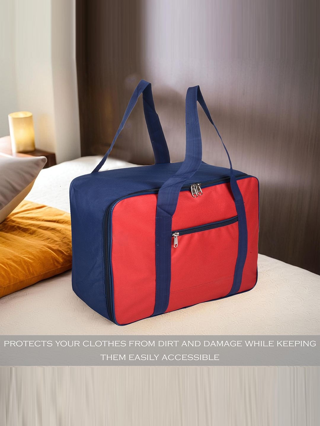 

Kuber Industries Red & Blue 5 Pieces Water Resistant Multi-Utility Organisers