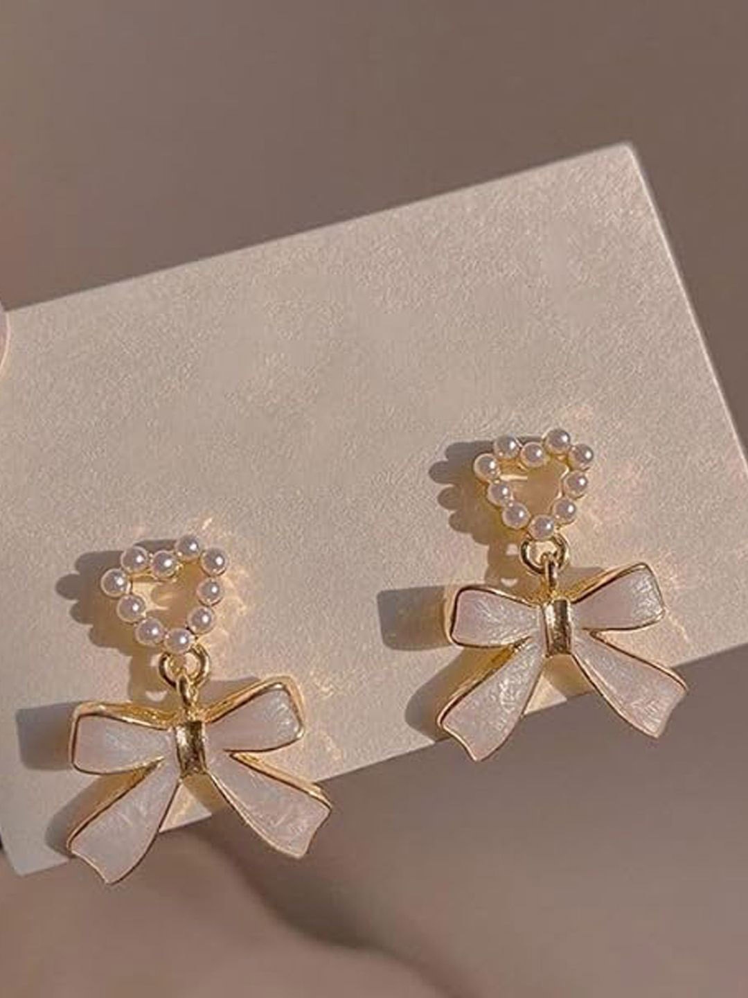 

styledose Classic Drop Earrings, White