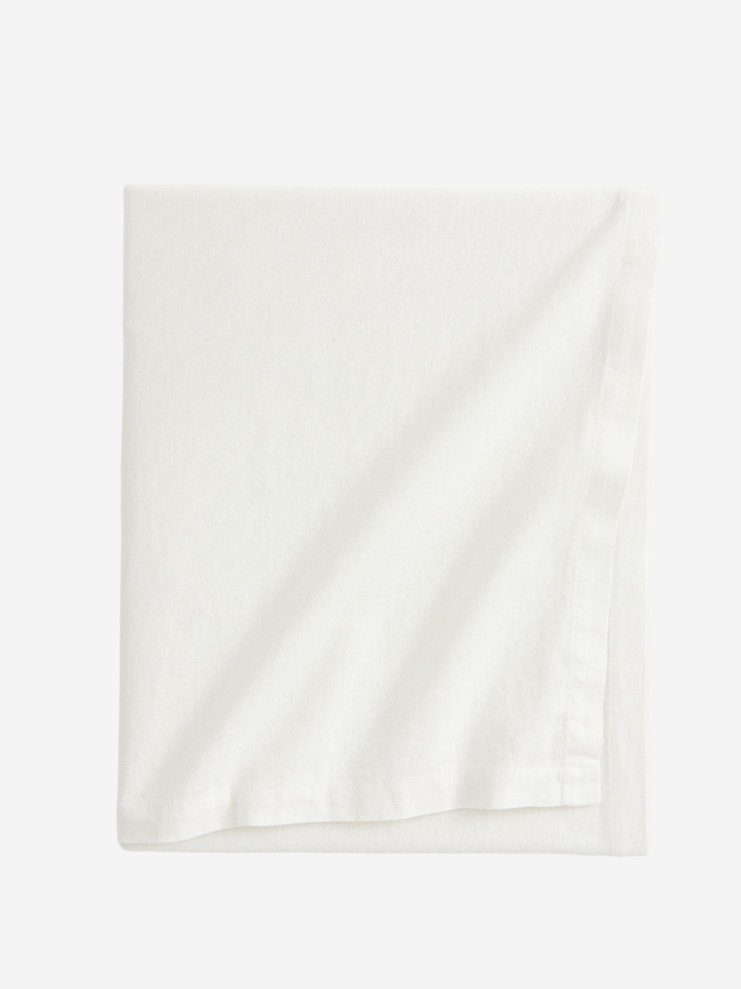 

H&M White Linen-Blend Tablecloth