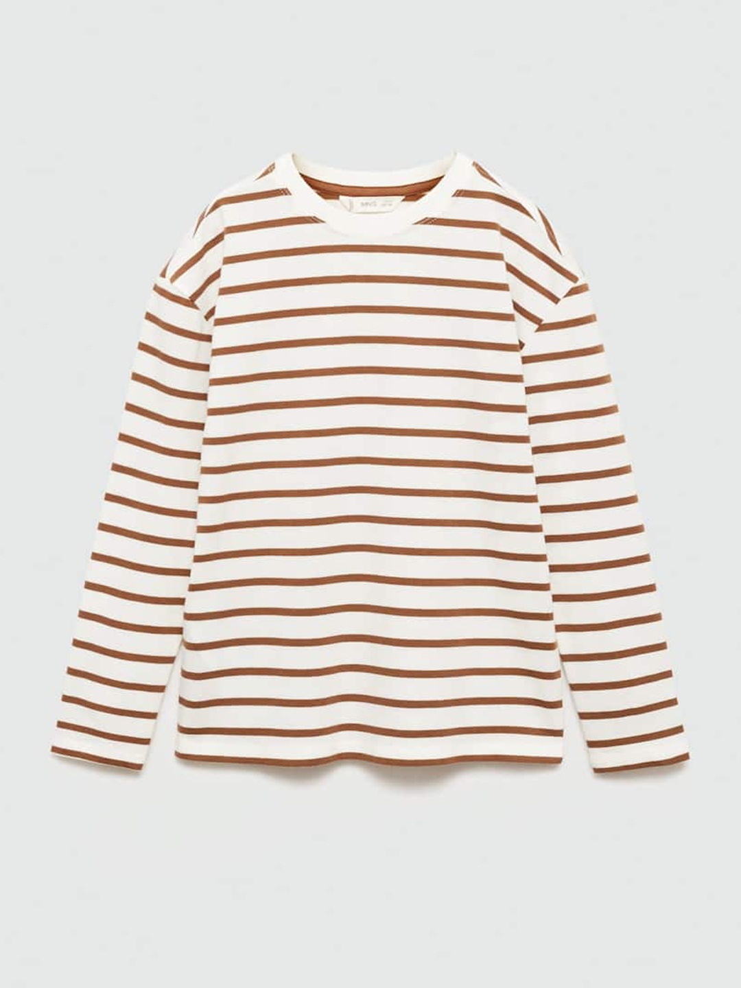 

Mango Kids Boys Pure Cotton Striped T-shirt, White