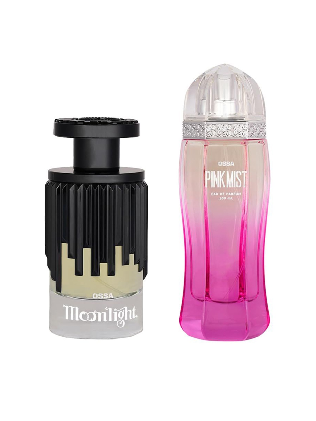 

Ossa Set Of Moonlight & Pink Mist Long Lasting Eau De Perfume - 100 ml Each, Black
