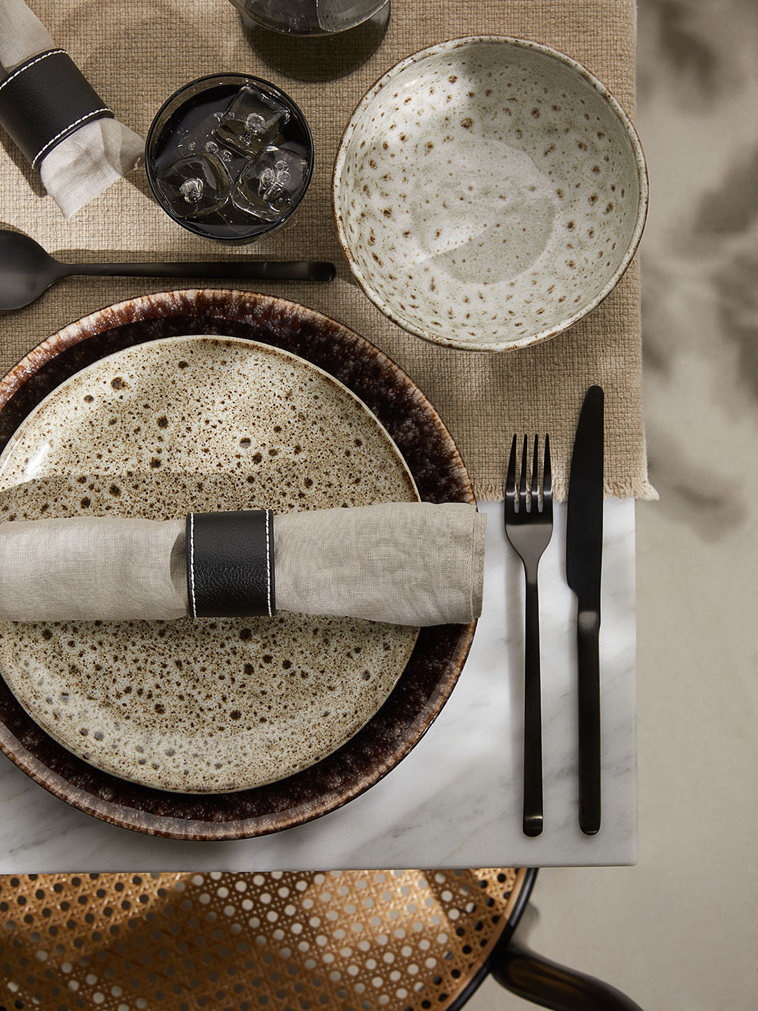 

H&M 4-Pack Napkin Rings, Black