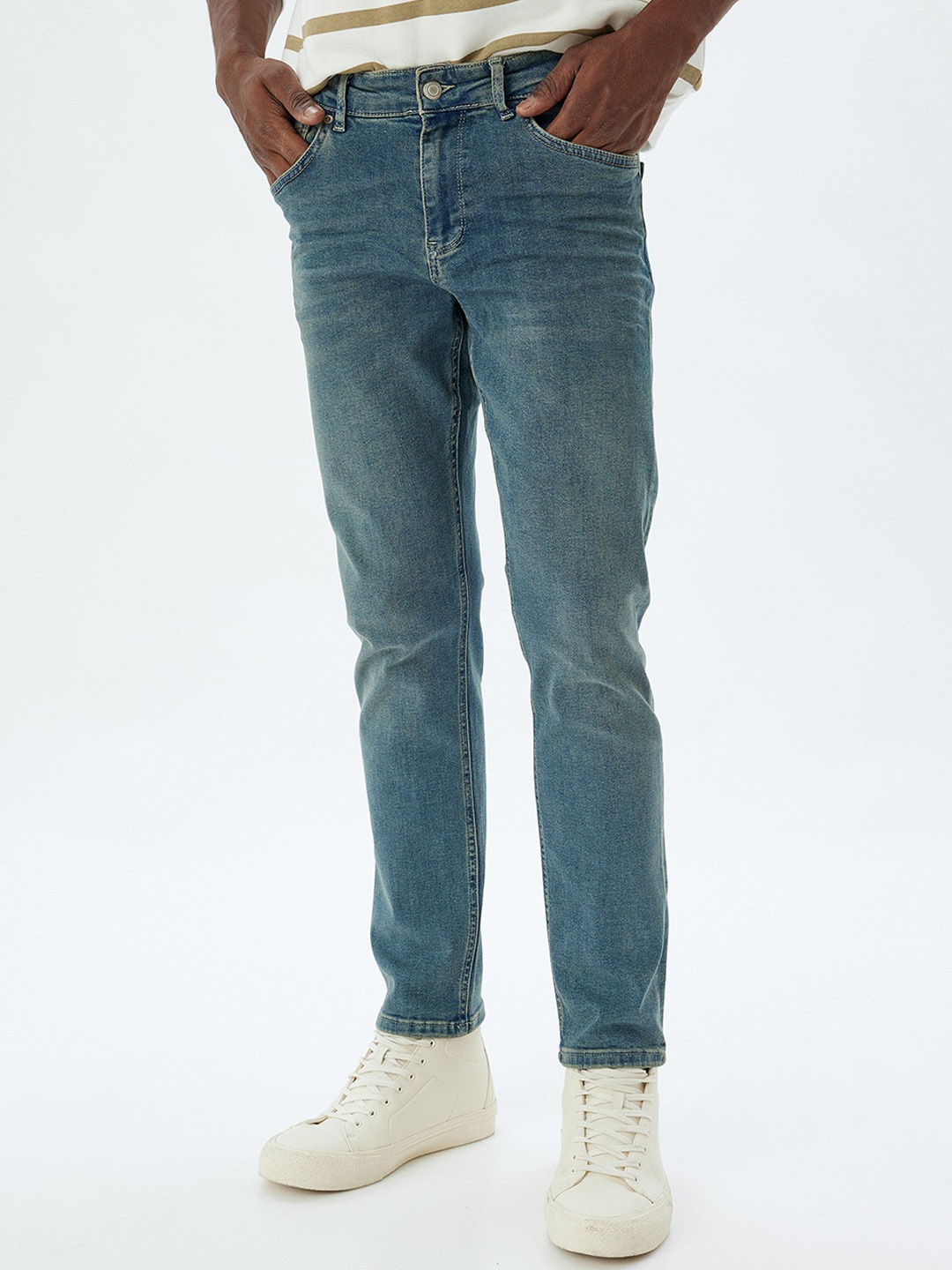 

Koton Men Trousers, Yellow