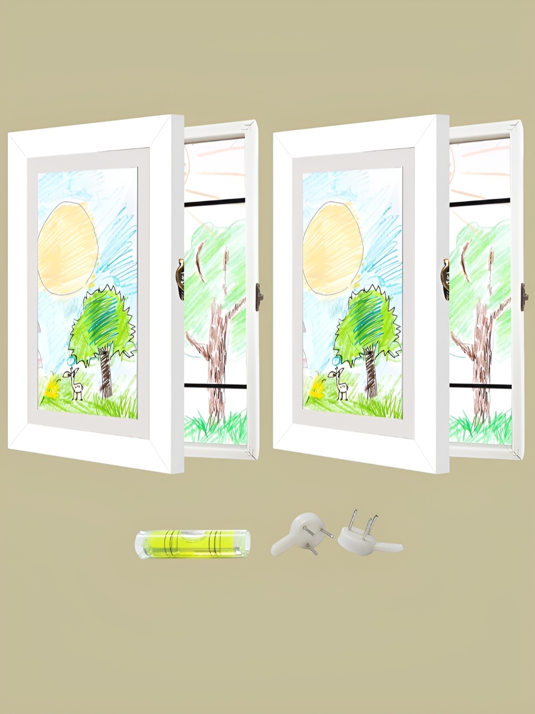 

Art Street White 2 Pieces A4 Size Children Picture Frames Wall Art