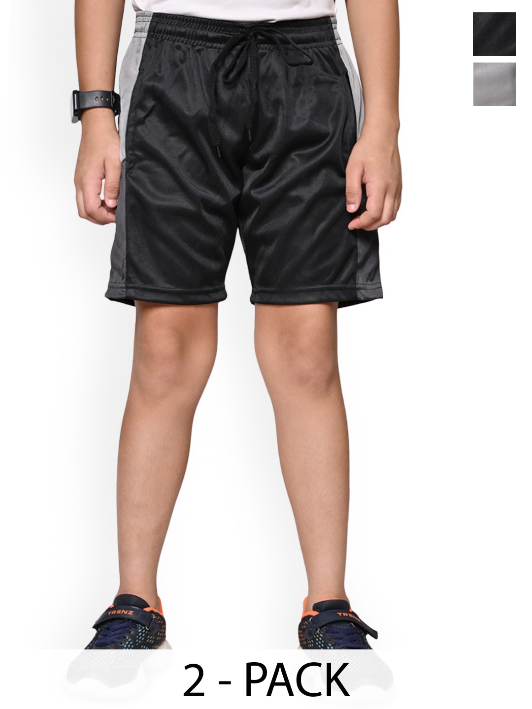 

BAESD Boys Pack Of 2 High-Rise Bermuda Shorts, Multi