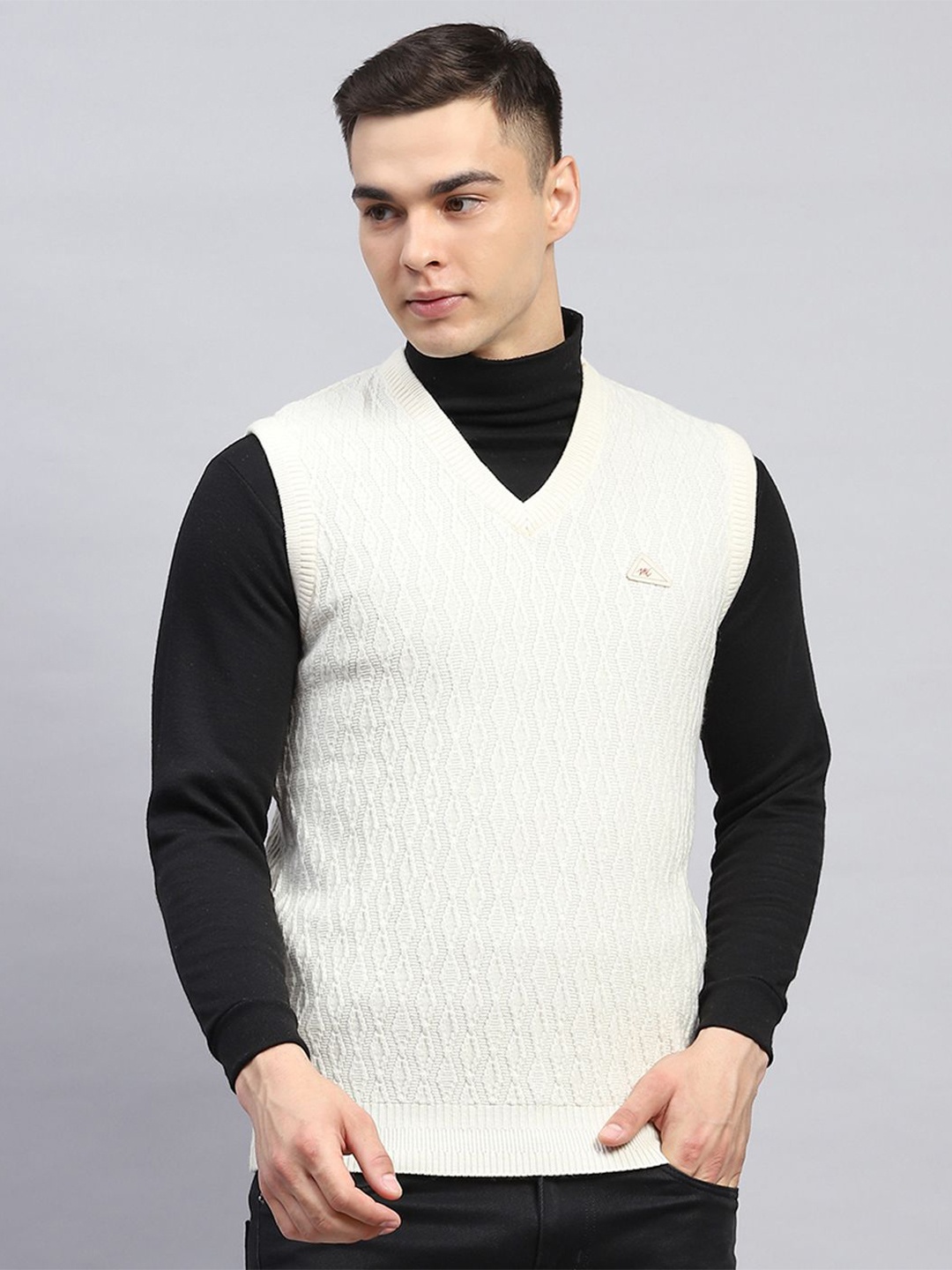 

Monte Carlo Men Woollen Pullover, Off white