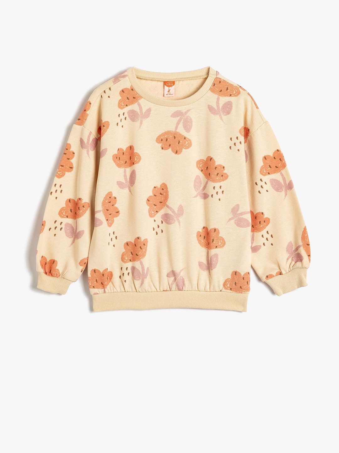 

Koton Girls Printed Sweatshirt, Beige