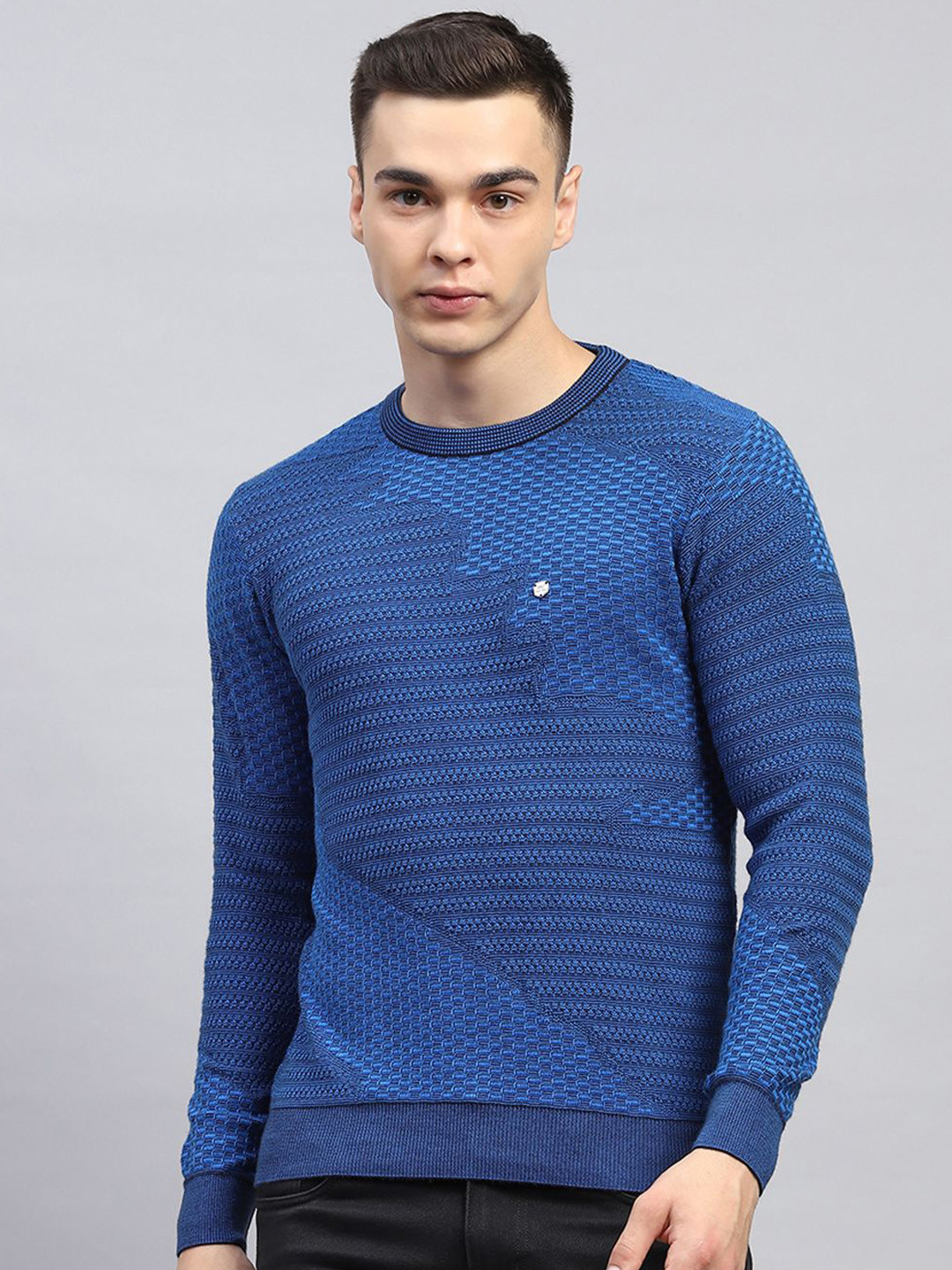 

Monte Carlo Men Woollen Pullover, Blue