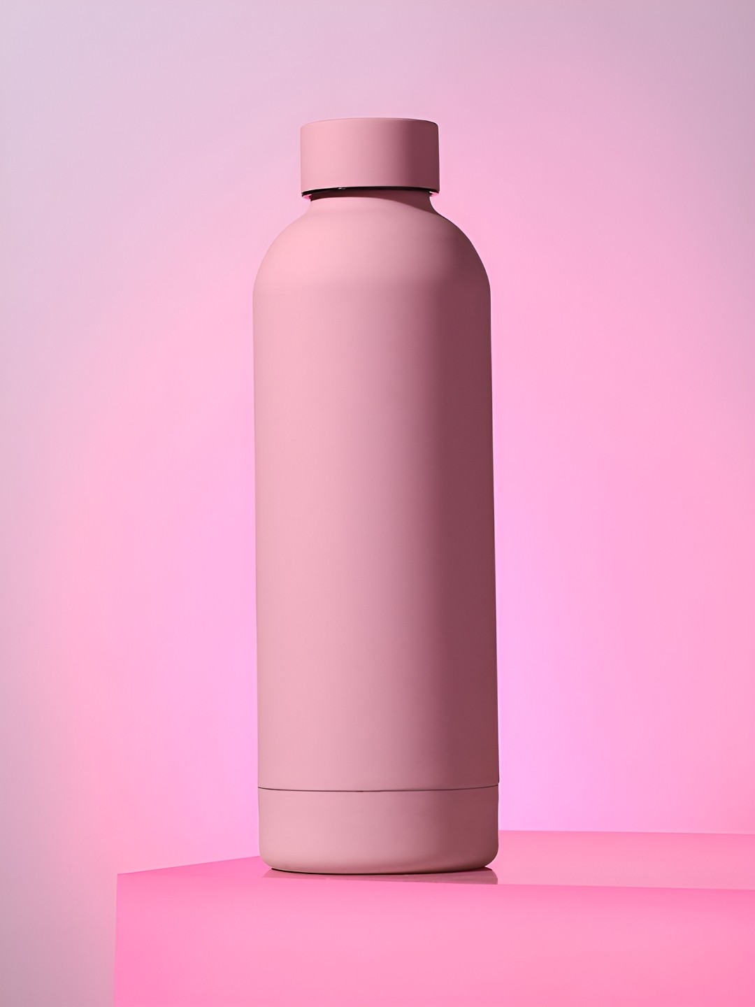

Bonhomie Pink Stainless Steel Solid Water Bottle Flask 500ml