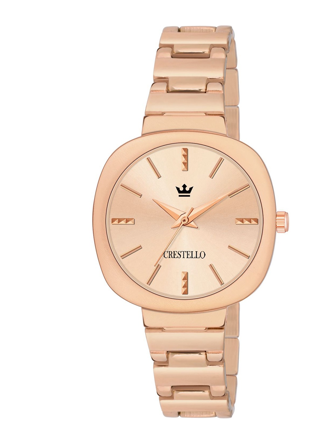 

CRESTELLO Women Dial & Straps Analogue Watch CR-JWL168-RG, Rose gold