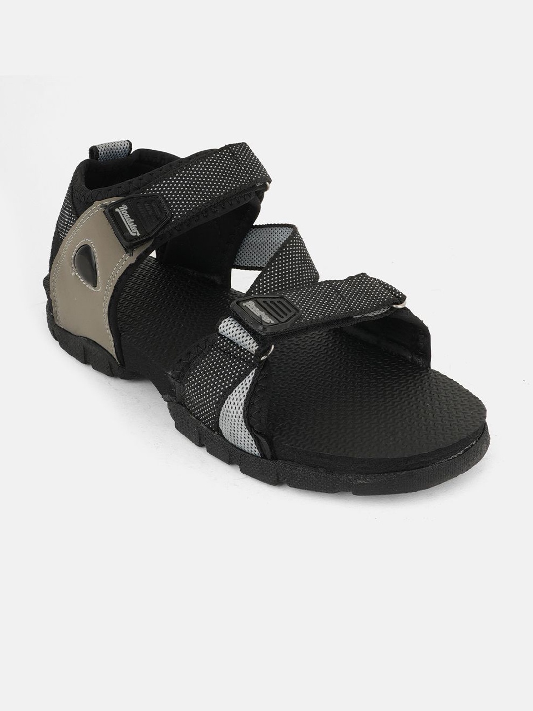 

The Roadster Lifestyle Co Men Sports Sandals, Black
