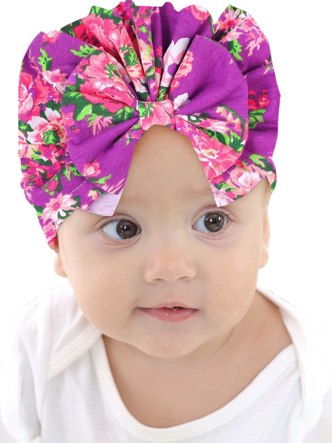 

Babymoon Unisex Kids Printed Beanie, Purple