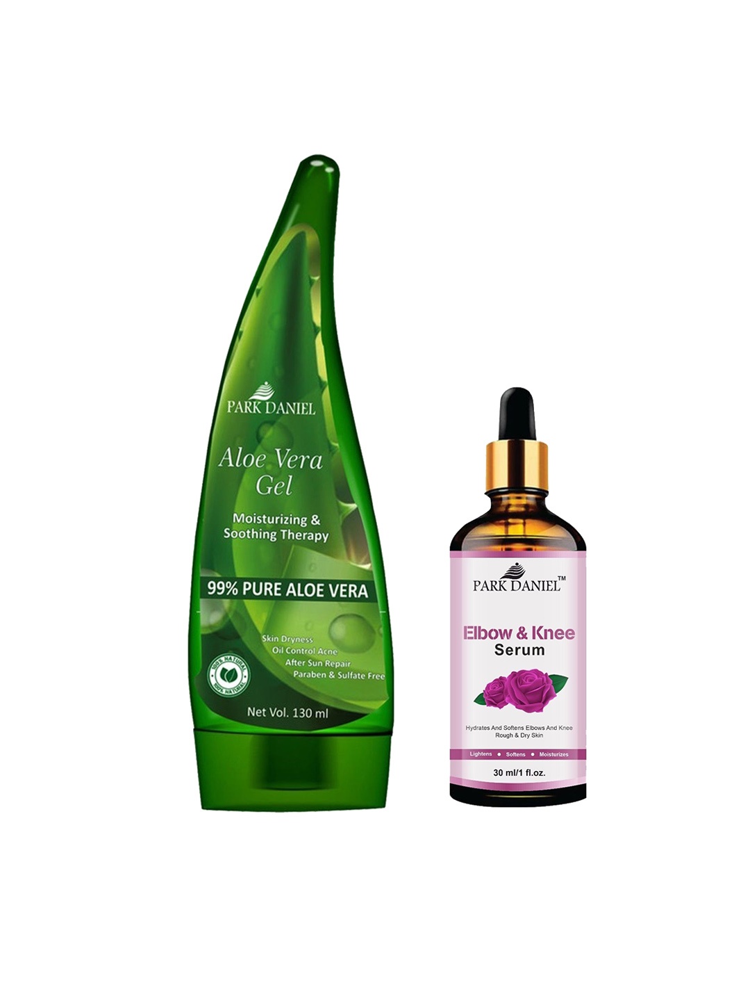 

Park Daniel Set of 2 Aloe Vera Gel & Serum Combo, Multi