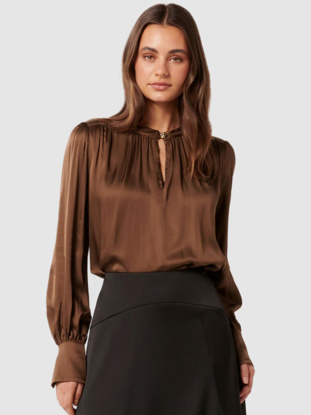 

Forever New Top, Brown
