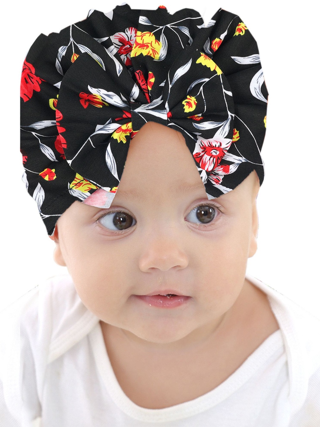 

Babymoon Unisex Kids Printed Beanie, Black