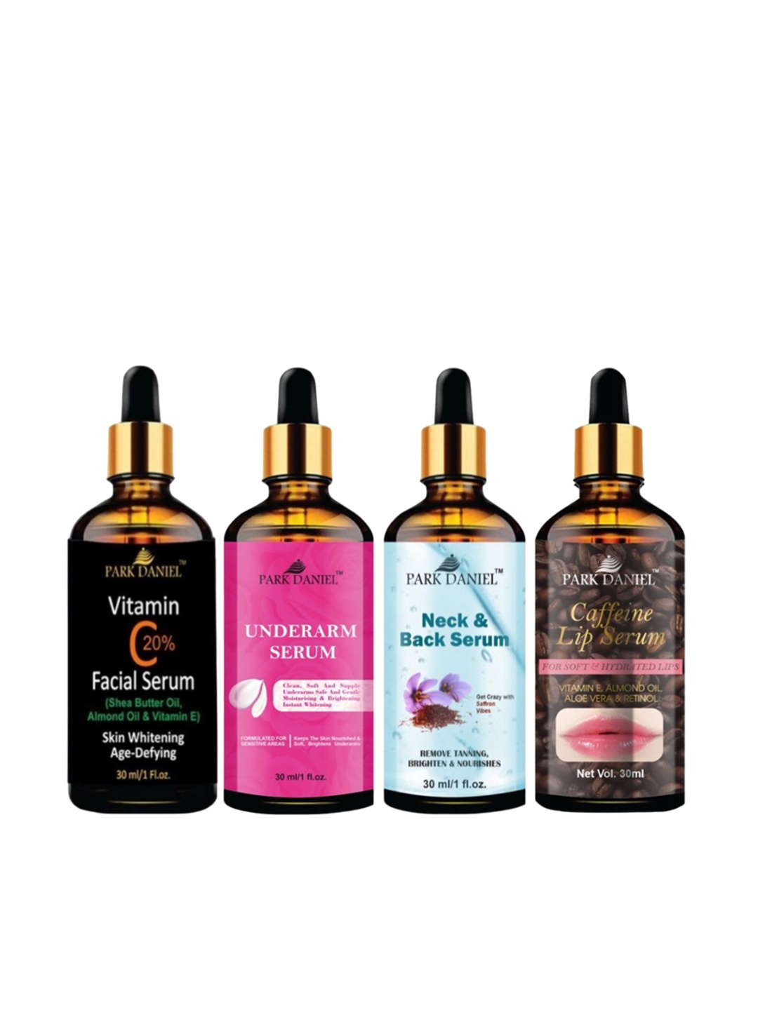 

Park Daniel Set Of 4 Serum Combo - 30 ml Each, Multi