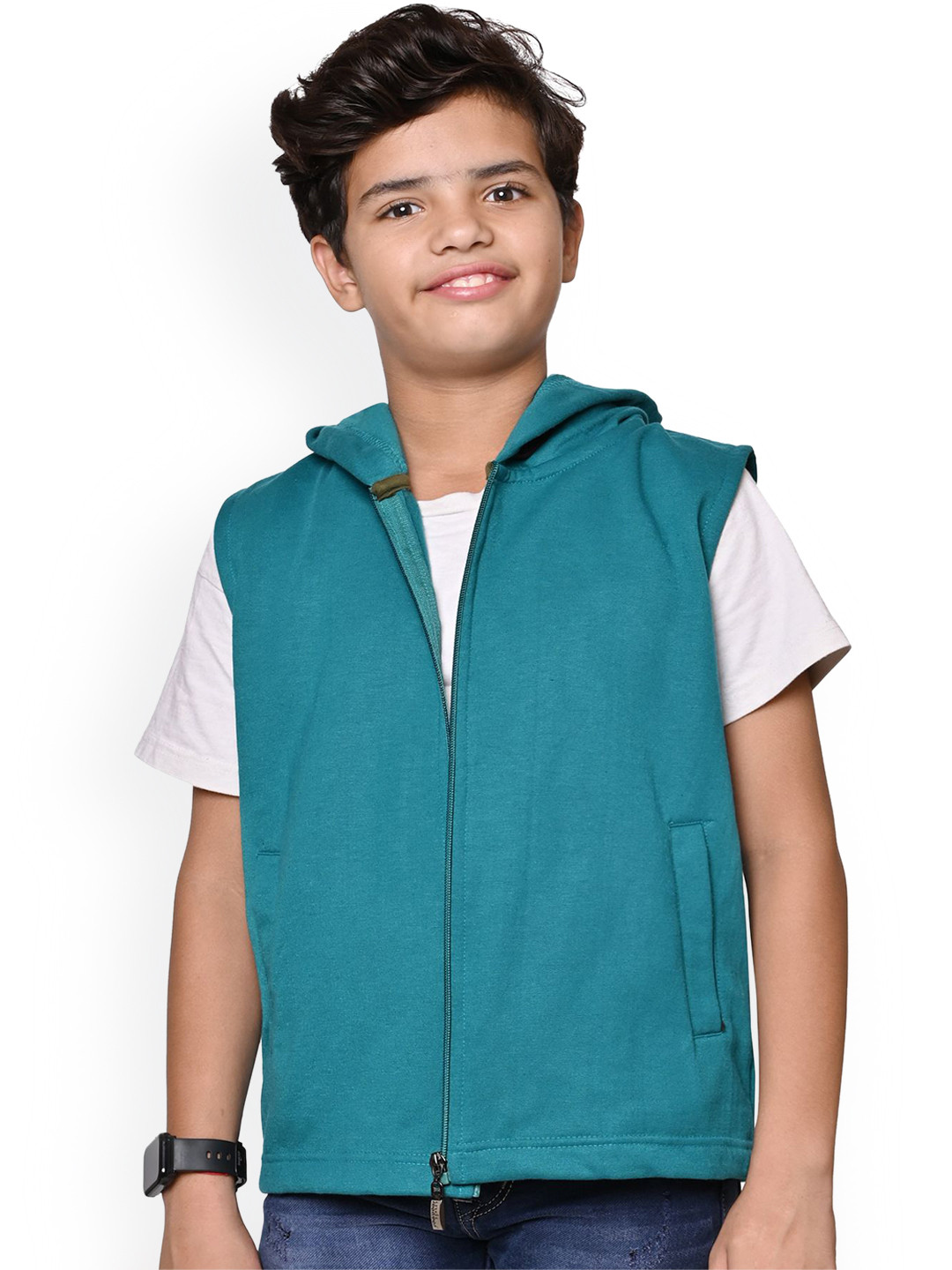 

BAESD Boys Hooded Solid Fleece Casual Bomber Jackets, Sea green