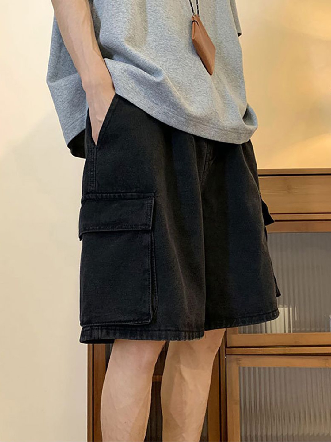 

StyleCast x Revolte Men Shorts, Black