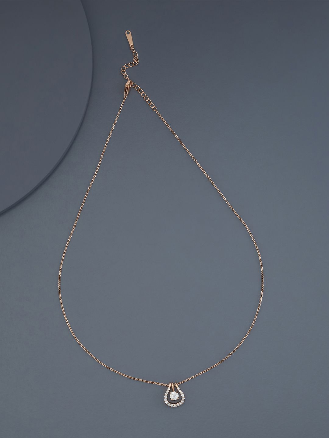 

Kushal's Fashion Jewellery Rose Gold-Plated Cubic Zirconia Statement Necklace