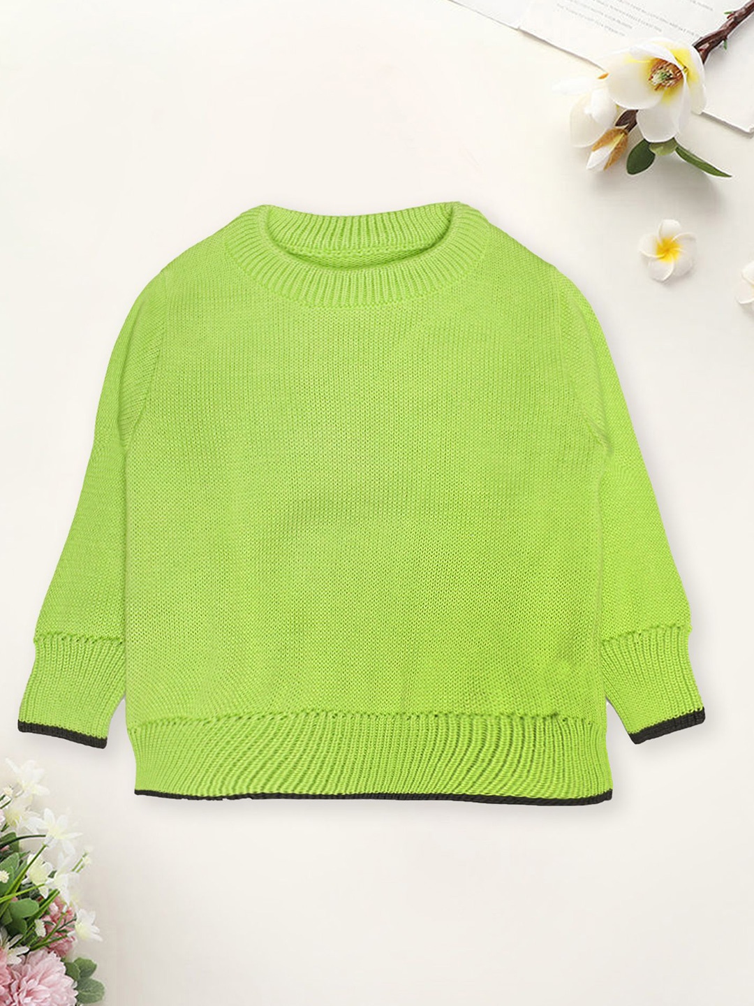 

CHKOKKO Boys Woollen Pullover, Green