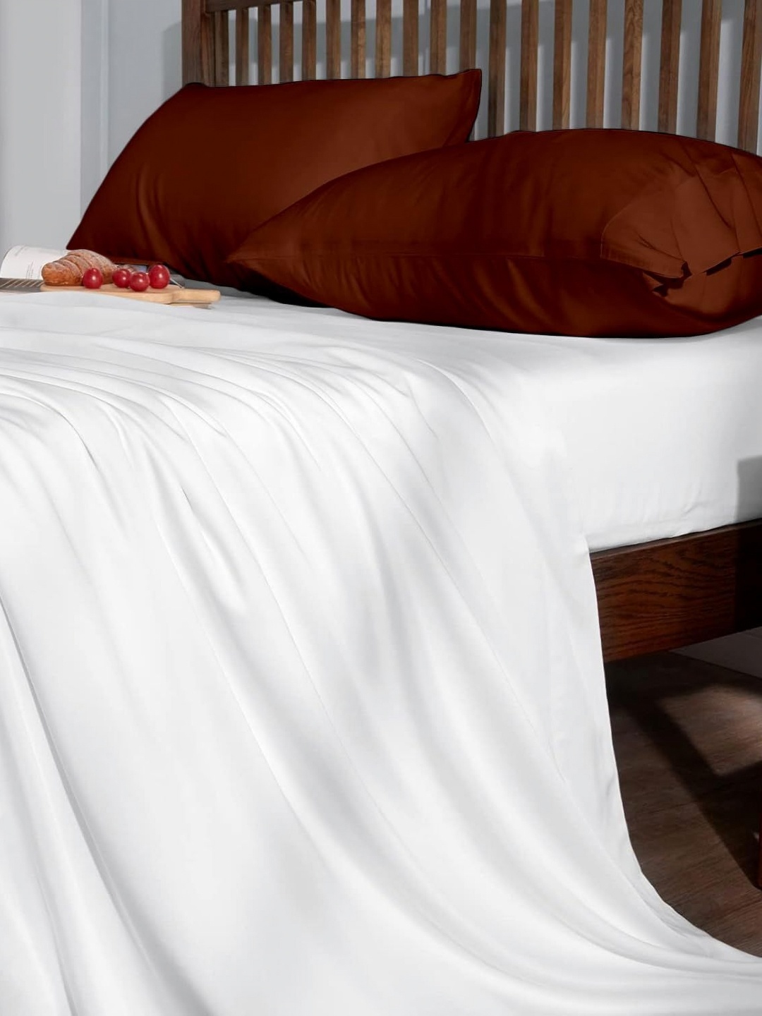 

Sleepino Brown 10 Pieces Solid Pure Cotton Rectangle Pillow Covers