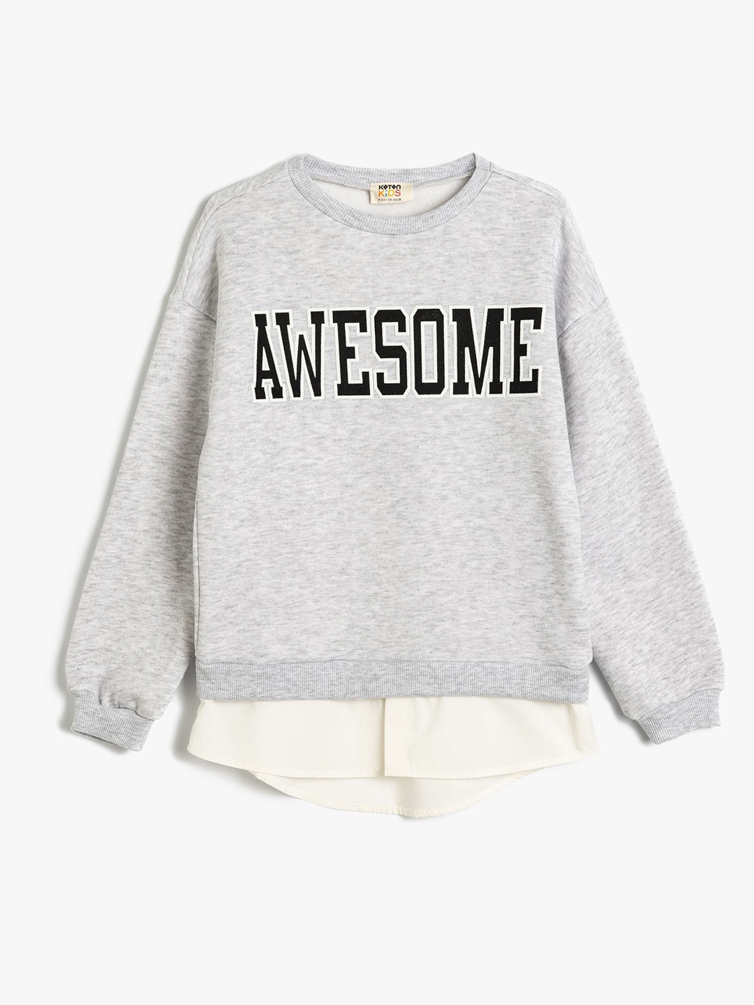 

Koton Girls Printed Sweatshirt, Grey