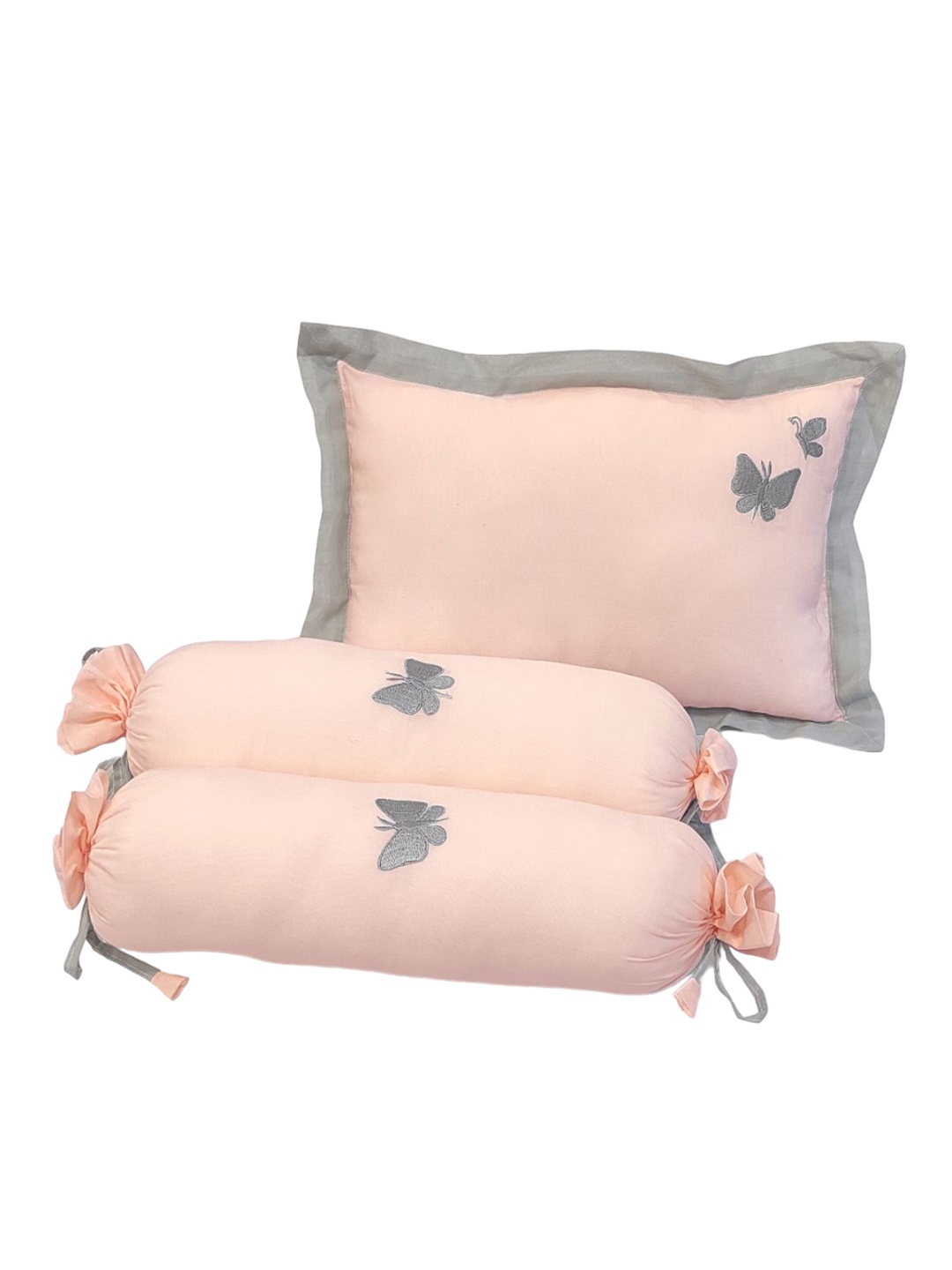 

The White Cradle Infant Bolster & Pillow Set, Peach