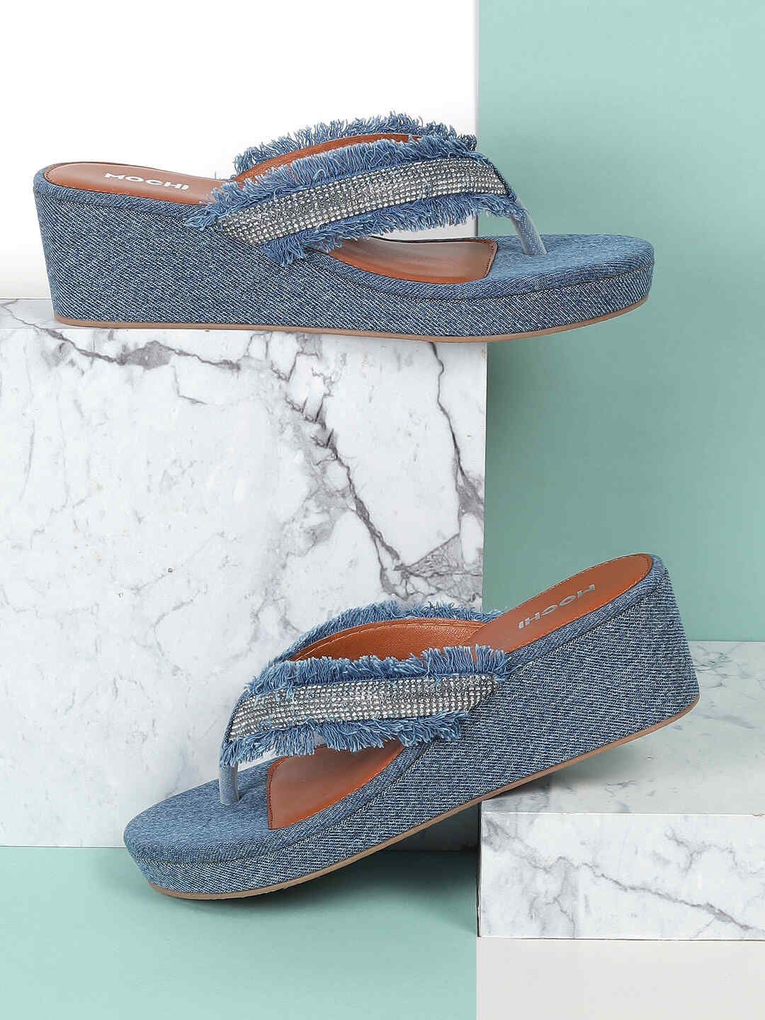 

Mochi Platform Mules, Blue