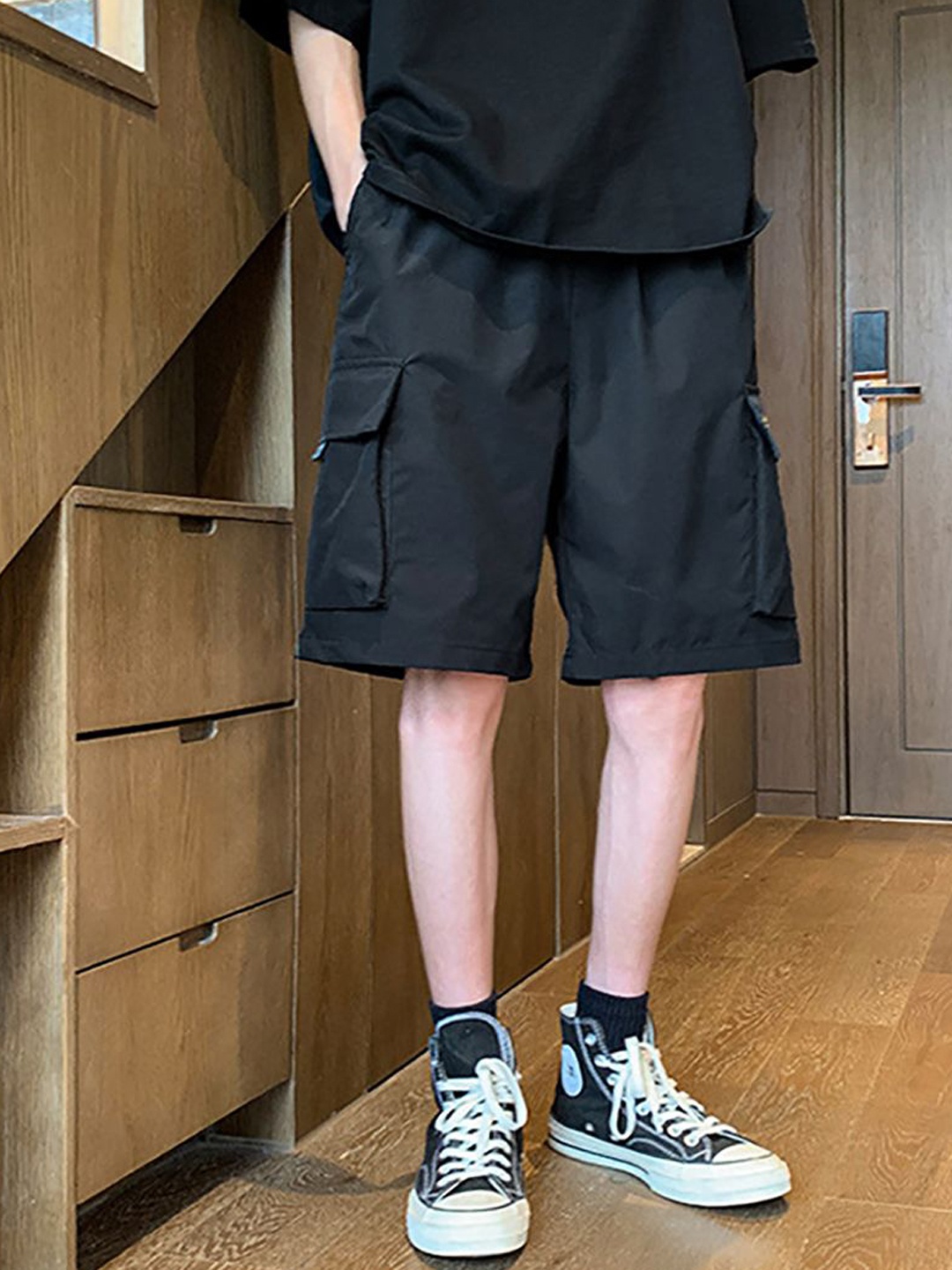 

StyleCast x Revolte Men Shorts, Black