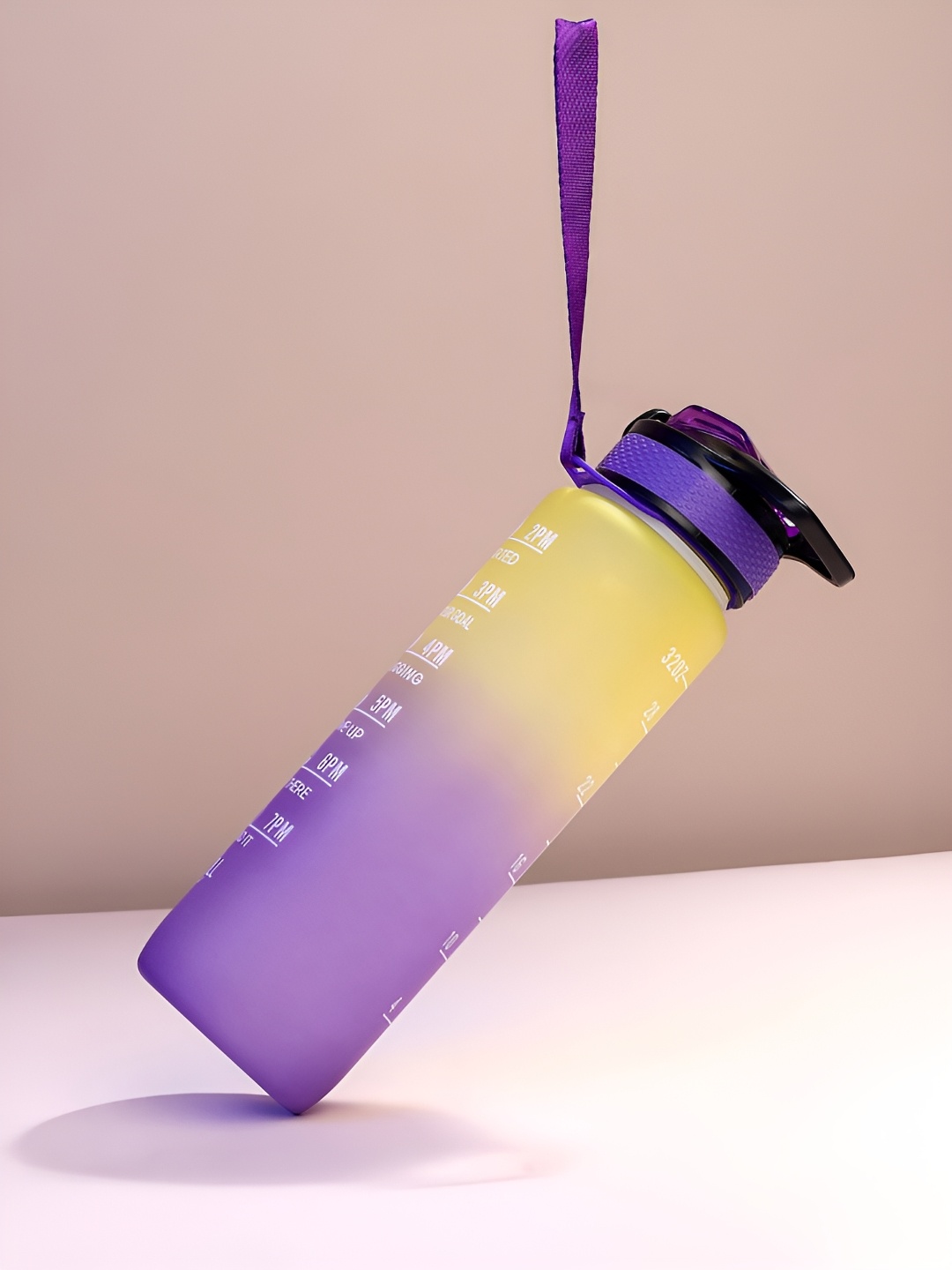 

Bonhomie Yellow & Purple Colourblocked Water Bottle 1 L