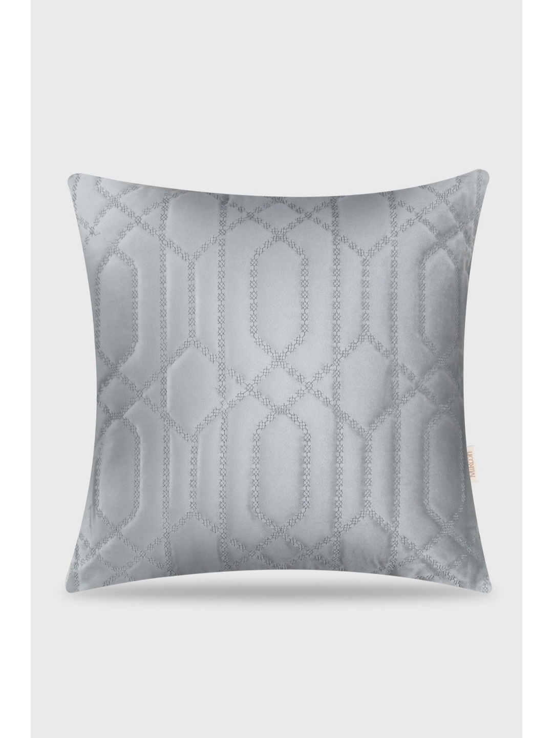 

Mirooh Daricha Grey Quilted Velvet Pre-Filled Cushion