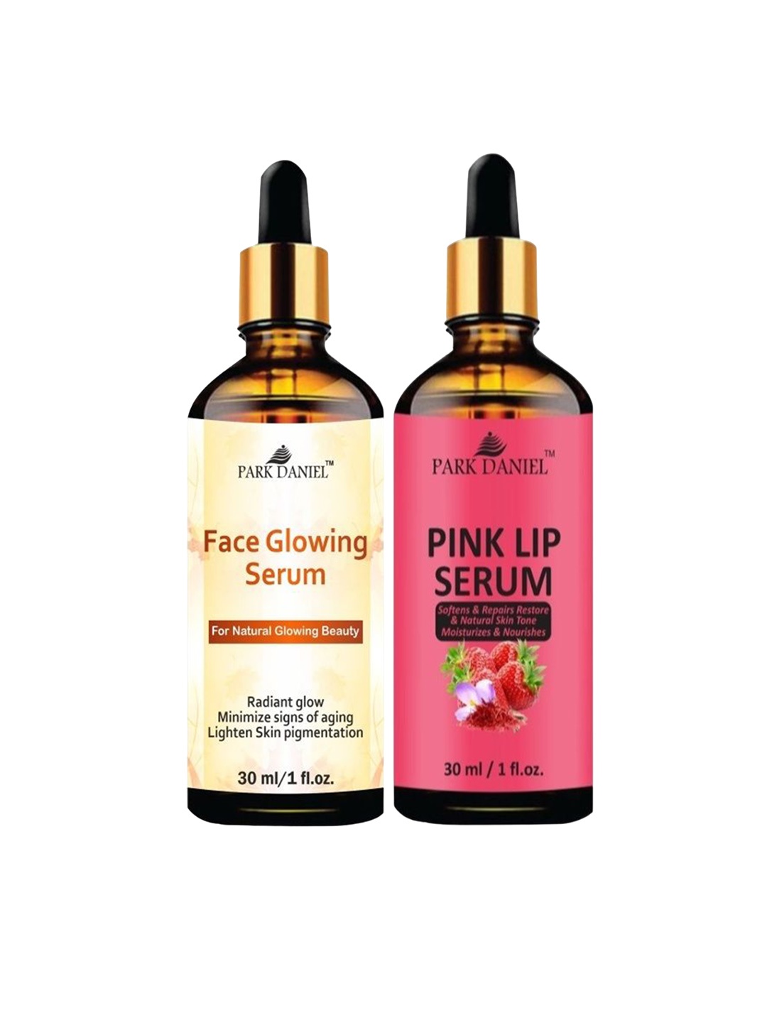 

Park Daniel Set Of 2 Face Glowing Serum With Lip Serum - 30 ml Each, Multi